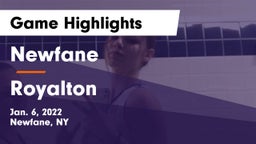 Newfane  vs Royalton  Game Highlights - Jan. 6, 2022