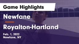Newfane  vs Royalton-Hartland  Game Highlights - Feb. 1, 2022