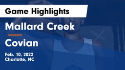 Mallard Creek  vs Covian Game Highlights - Feb. 10, 2022