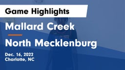 Mallard Creek  vs North Mecklenburg  Game Highlights - Dec. 16, 2022