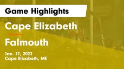 Cape Elizabeth  vs Falmouth  Game Highlights - Jan. 17, 2022