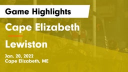 Cape Elizabeth  vs Lewiston  Game Highlights - Jan. 20, 2022