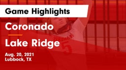 Coronado  vs Lake Ridge  Game Highlights - Aug. 20, 2021