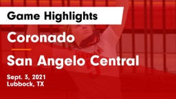 Coronado  vs San Angelo Central  Game Highlights - Sept. 3, 2021