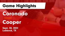 Coronado  vs Cooper  Game Highlights - Sept. 30, 2022