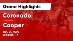 Coronado  vs Cooper  Game Highlights - Oct. 25, 2022
