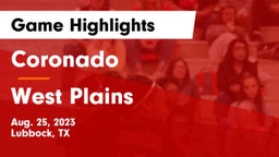 Coronado  vs West Plains  Game Highlights - Aug. 25, 2023