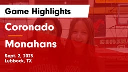 Coronado  vs Monahans  Game Highlights - Sept. 2, 2023