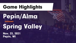Pepin/Alma  vs Spring Valley  Game Highlights - Nov. 23, 2021