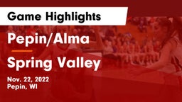 Pepin/Alma  vs Spring Valley  Game Highlights - Nov. 22, 2022