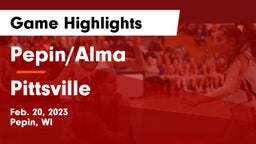 Pepin/Alma  vs Pittsville  Game Highlights - Feb. 20, 2023