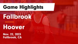 Fallbrook  vs Hoover  Game Highlights - Nov. 22, 2023