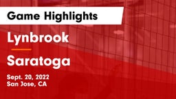  Lynbrook  vs Saratoga  Game Highlights - Sept. 20, 2022
