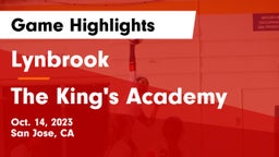  Lynbrook  vs The King's Academy  Game Highlights - Oct. 14, 2023
