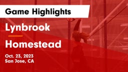  Lynbrook  vs Homestead  Game Highlights - Oct. 23, 2023