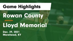 Rowan County  vs Lloyd Memorial Game Highlights - Dec. 29, 2021