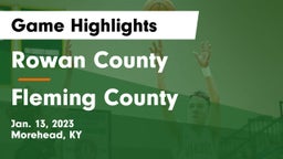 Rowan County  vs Fleming County  Game Highlights - Jan. 13, 2023