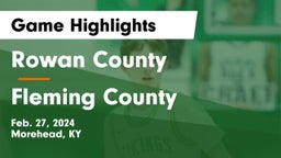 Rowan County  vs Fleming County  Game Highlights - Feb. 27, 2024