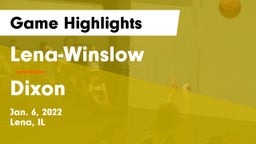Lena-Winslow  vs Dixon  Game Highlights - Jan. 6, 2022