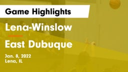 Lena-Winslow  vs East Dubuque  Game Highlights - Jan. 8, 2022