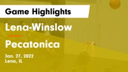 Lena-Winslow  vs Pecatonica  Game Highlights - Jan. 27, 2022