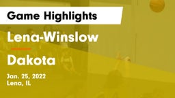 Lena-Winslow  vs Dakota  Game Highlights - Jan. 25, 2022