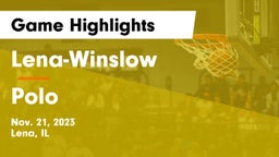 Lena-Winslow  vs Polo  Game Highlights - Nov. 21, 2023