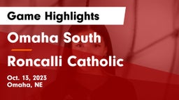 Omaha South  vs Roncalli Catholic  Game Highlights - Oct. 13, 2023