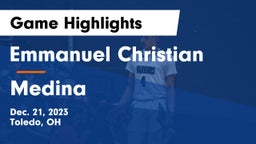 Emmanuel Christian  vs Medina  Game Highlights - Dec. 21, 2023