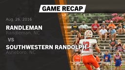 Recap: Randleman  vs. Southwestern Randolph  2016