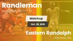 Matchup: Randleman  vs. Eastern Randolph  2016
