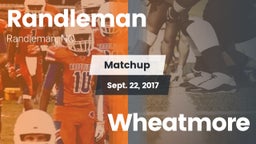 Matchup: Randleman  vs. Wheatmore 2017