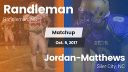 Matchup: Randleman  vs. Jordan-Matthews  2017