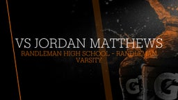 Randleman football highlights VS Jordan Matthews