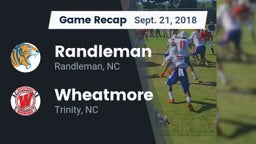 Recap: Randleman  vs. Wheatmore  2018