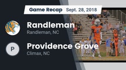 Recap: Randleman  vs. Providence Grove  2018