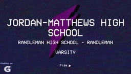 Randleman football highlights Jordan-Matthews High School