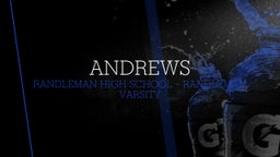 Randleman football highlights Andrews