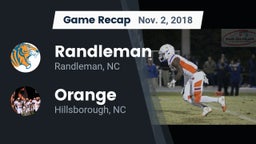 Recap: Randleman  vs. Orange  2018