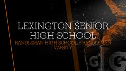 Randleman football highlights Lexington Senior High School