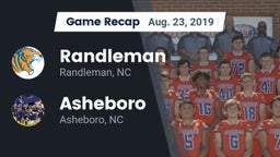 Recap: Randleman  vs. Asheboro  2019