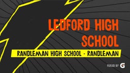 Randleman football highlights Ledford High School