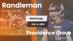 Matchup: Randleman  vs. Providence Grove  2019