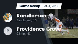 Recap: Randleman  vs. Providence Grove  2019