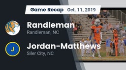 Recap: Randleman  vs. Jordan-Matthews  2019