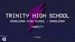 Randleman football highlights Trinity High School