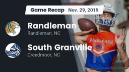 Recap: Randleman  vs. South Granville  2019