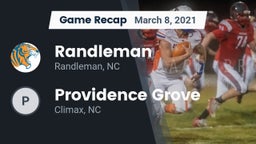 Recap: Randleman  vs. Providence Grove  2021