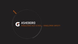 Randleman football highlights Asheboro