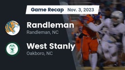 Recap: Randleman  vs. West Stanly  2023
